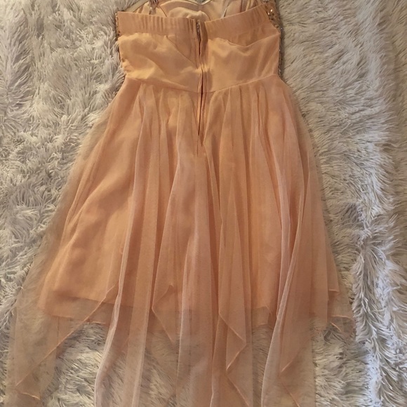 Speechless Rose Gold Chiffon/Sequin Valentine’s Cocktail Dress - Picture 6 of 8